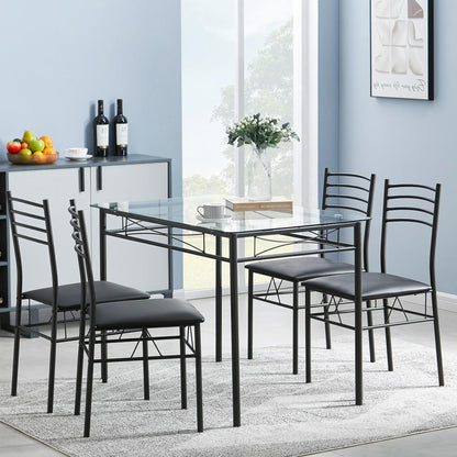 Dining Table and Chairs Set for 4 by VECELO