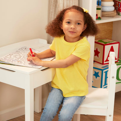 Melissa & Doug Wooden Lift-Top Desk & Chair Set