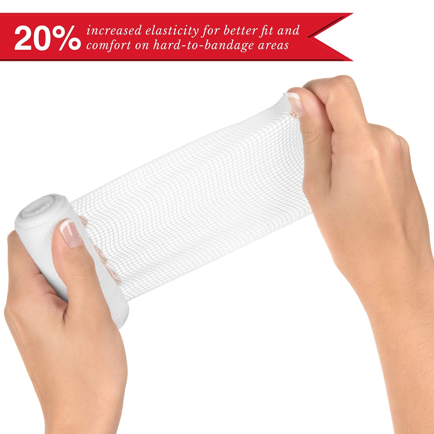 Swiss Safe 4" x 8 Yards Stretch Gauze Rolls