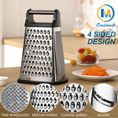XL Stainless Steel 4-Sided Cheese Grater