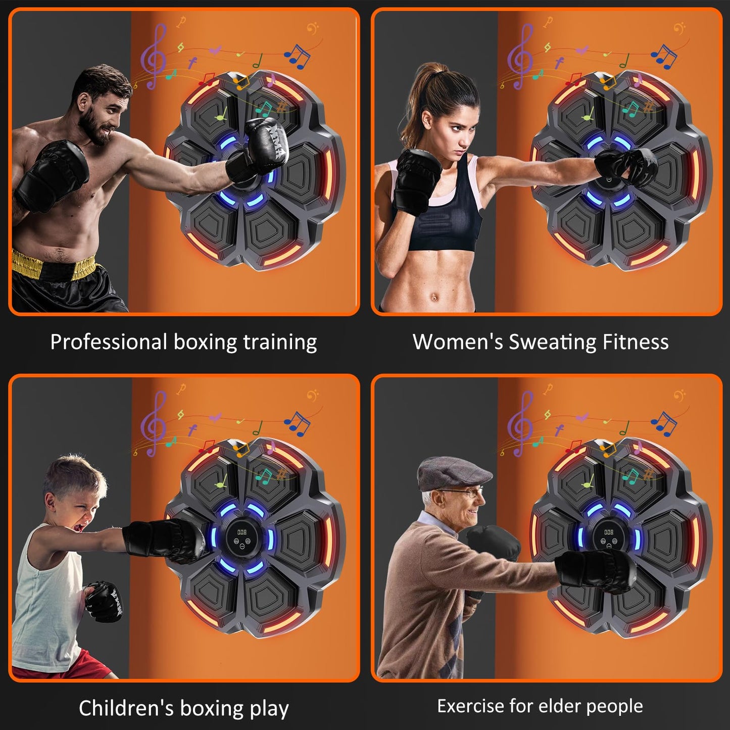 Bluetooth Music Punching Machine with Gloves