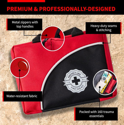 Protect Life 160-Piece Travel First Aid Kit