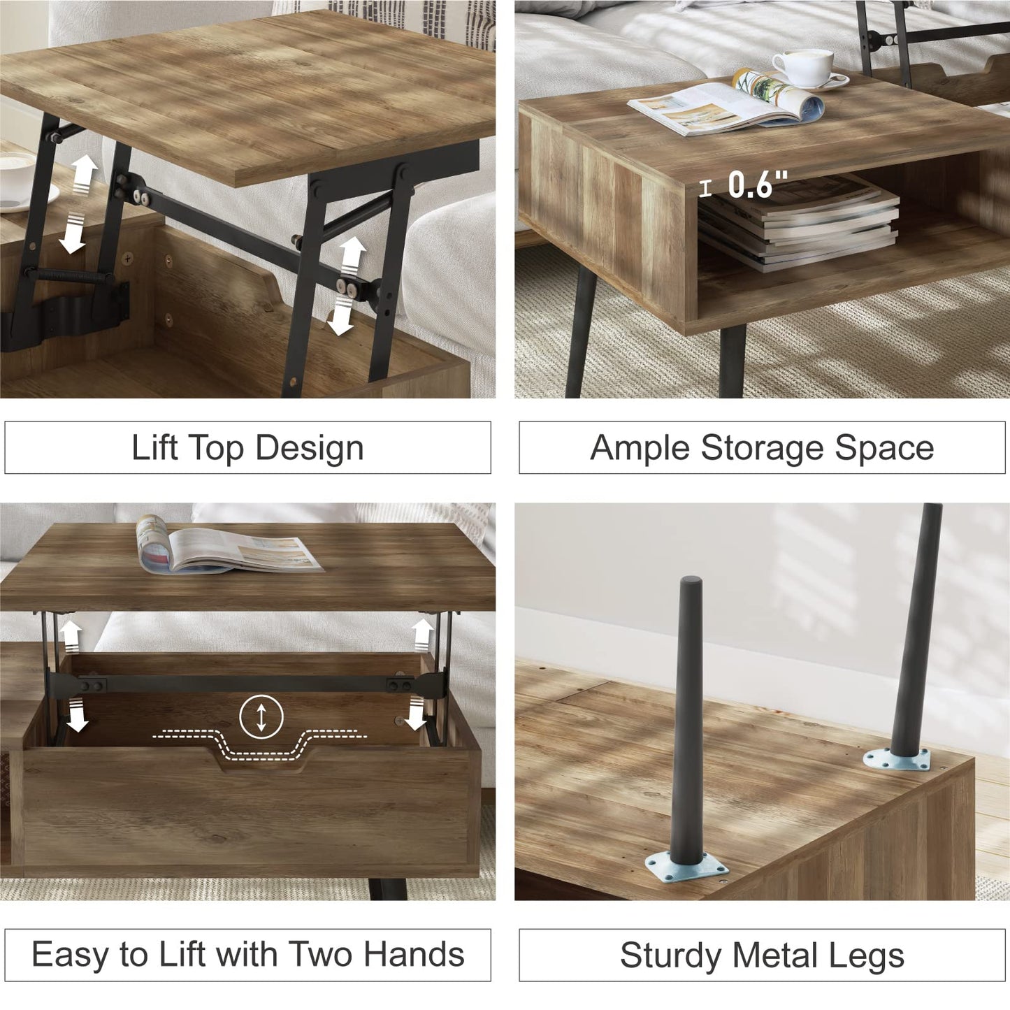 YEAR COLOR coffee table, Brown