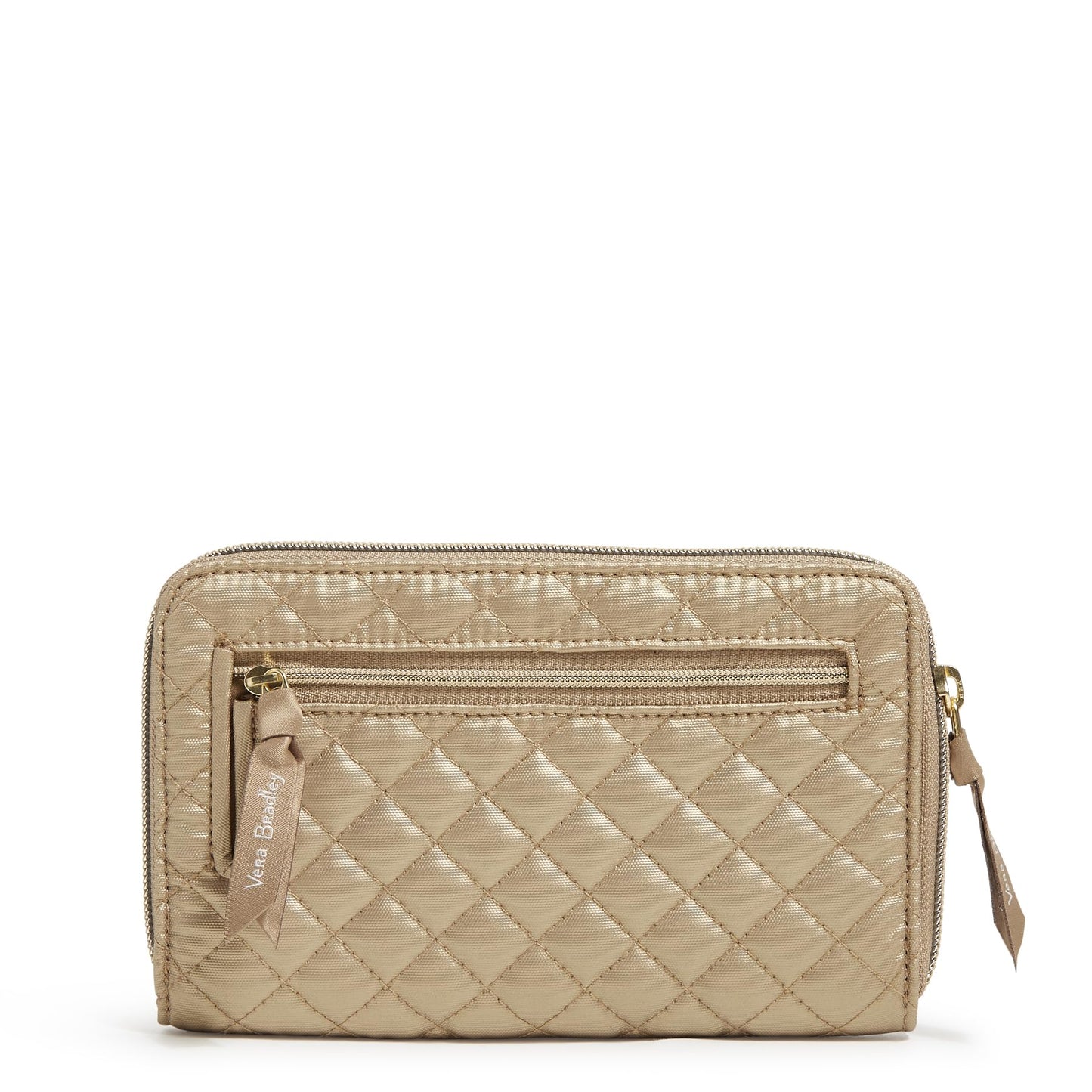 Vera Bradley RFID Wallet in Champagne Gold Pearl