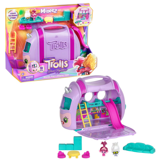 DREAMWORKS TROLLS 10 pc Mineez Playset with Case