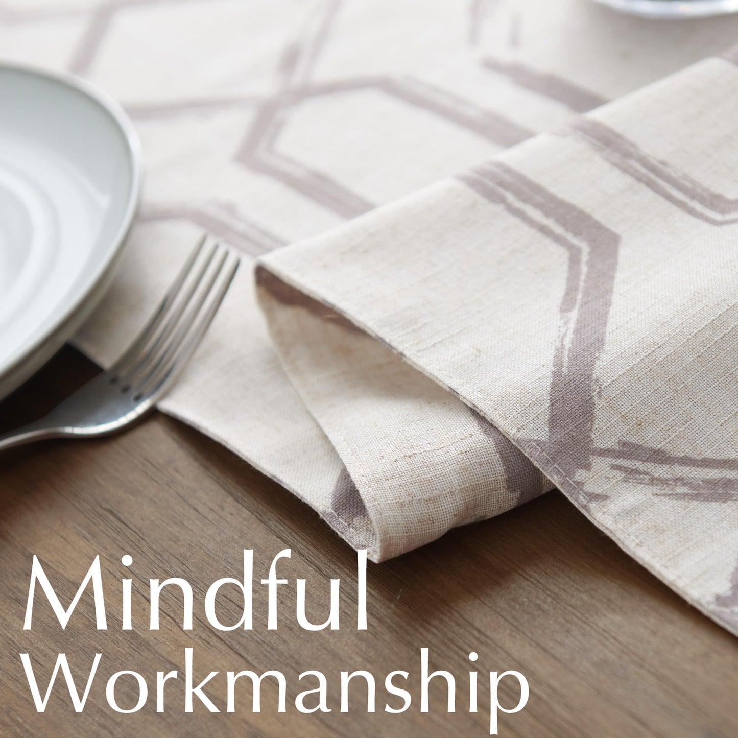 JINCHAN Linen Table Runner Moroccan Tile Print Kitchen Table Cloth 72 Inch Diamond Design Farmhouse Rustic Coffee Table Decor for Kitchen Dining Table Indoor Outdoor Decor 1 Panel Grey on Beige