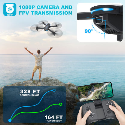 1080P Camera Drone for Kids with Remote Control
