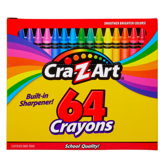 Cra-Z-Art 64 Count Crayons for Kids
