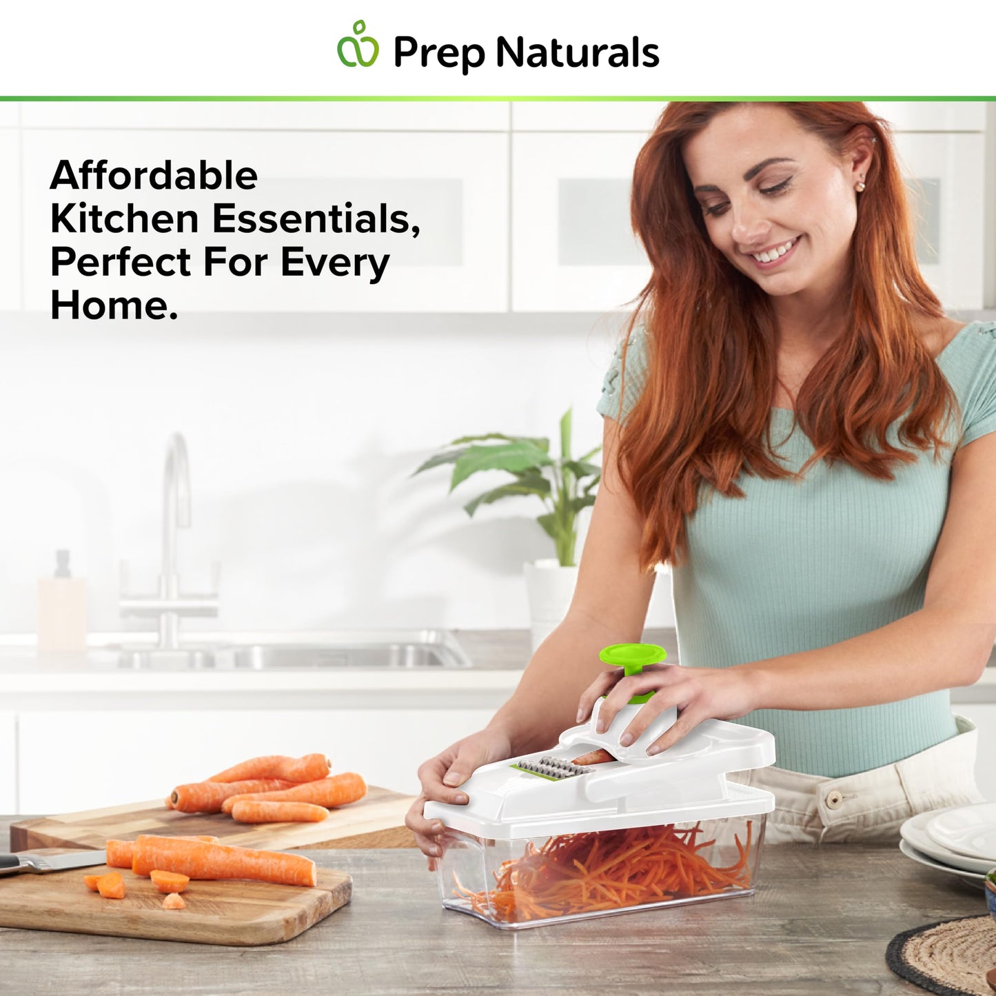 PrepNaturals 12-in-1 Vegetable Chopper with Container