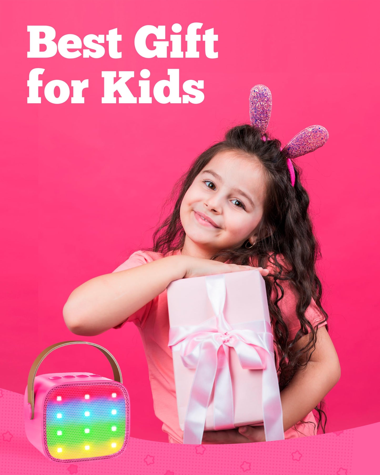 Karaoke Machine for Kids with Wireless Microphone