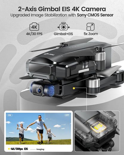 Holy Stone 4K EIS GPS Drone with Gimbal