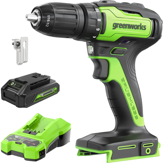 24V Brushless Drill/Driver with USB Battery