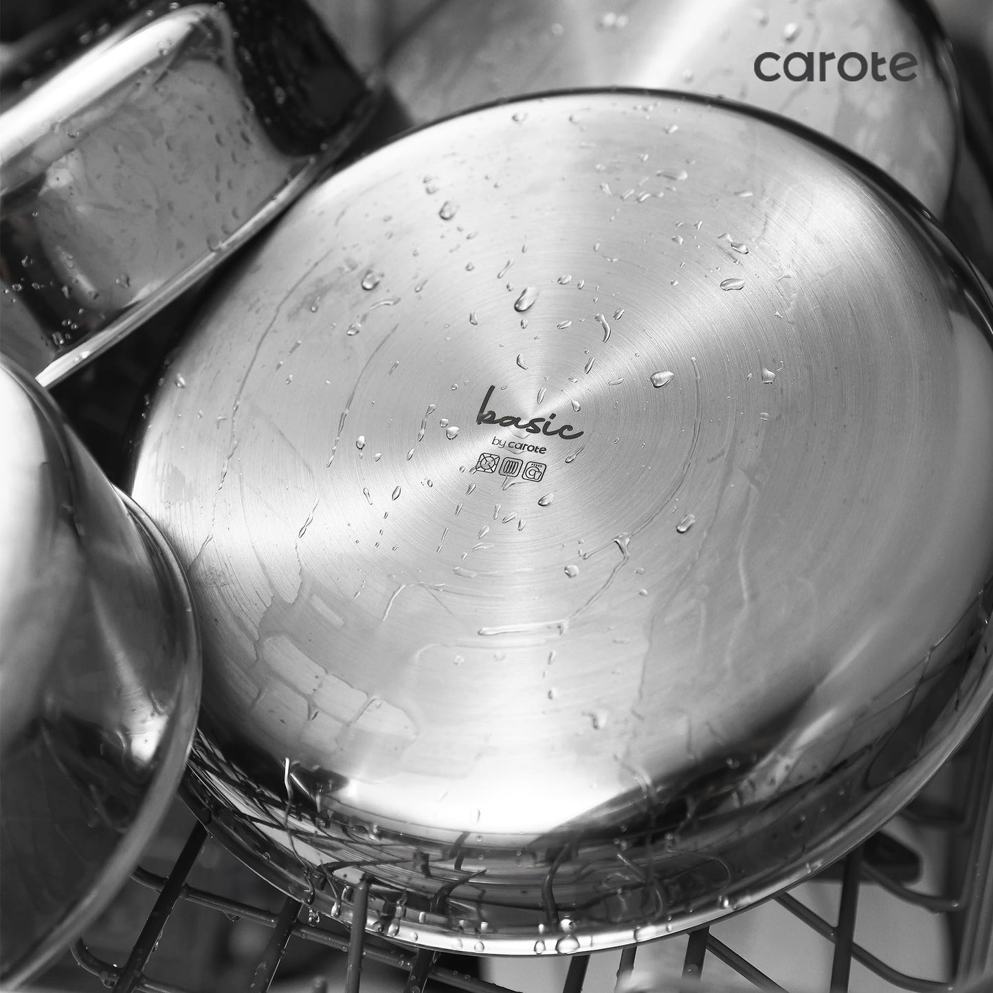 CAROTE 12-Piece Induction Cookware Set with Removable Handles
