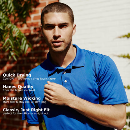 Hanes Men's Cool Dri Performance Polo Shirt