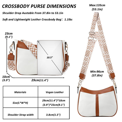 TANTOMI Vegan Leather Crossbody Bag for Women