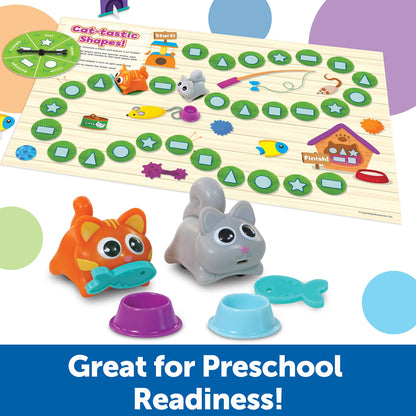 Learning Resources Buddies Pet Set 3 Games in 1 - 27 Pieces, Ages 4+ Preschool Learning Toys, Colors Number Shapes Recognition, Toddler Learning Games