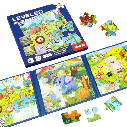 Animal World Magnetic Puzzle Book for Kids