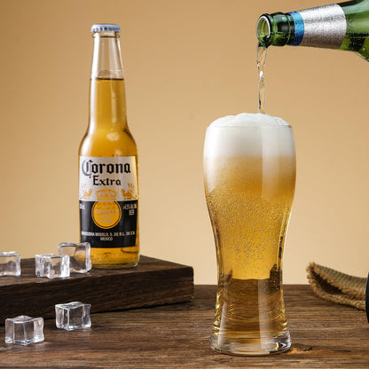 Beer Glasses Set of 4, 17 OZ Pilsner