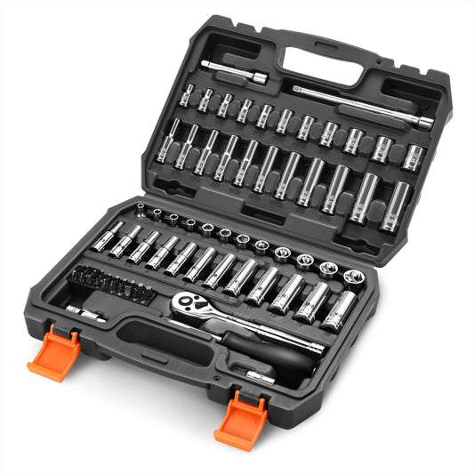 DNA MOTORING 72-Piece Socket Set with Ratchets