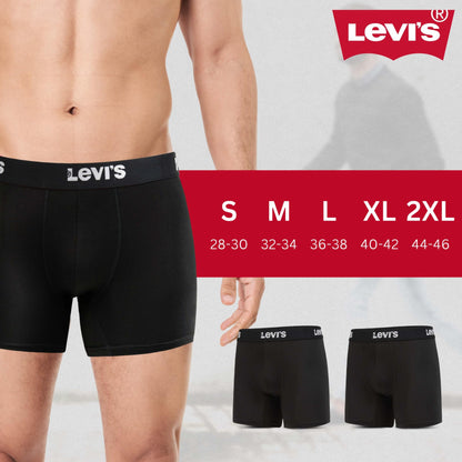 Levi's Mens Underwear Microfiber Boxer Brief for Men Ultra Soft 3 Pack Black
