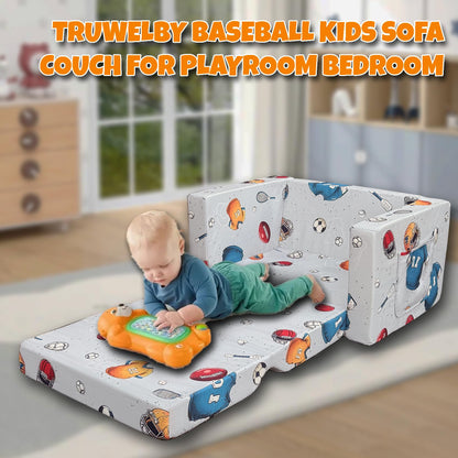 Kids Fold-Out Sofa Lounger for Toddlers