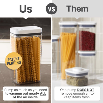Pump-Lock Food Storage Containers 2-Pack - 3.7L