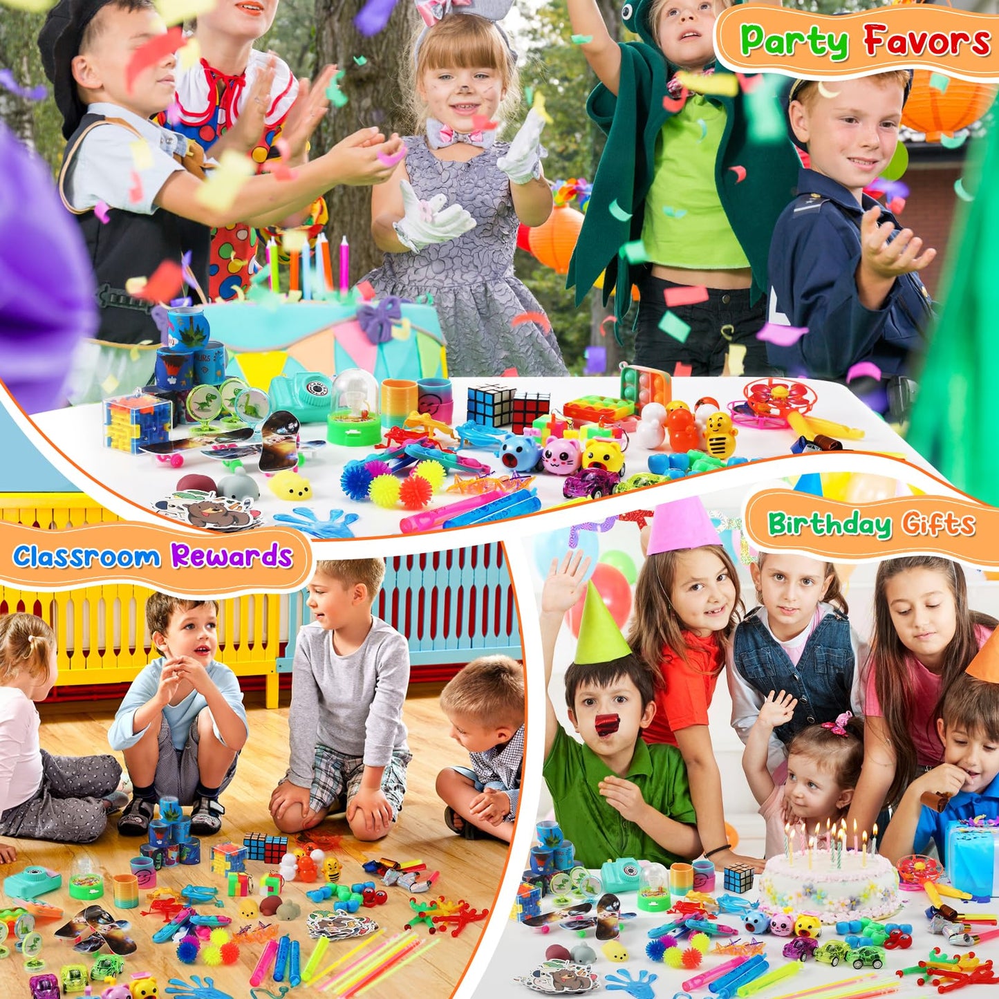 190 PCS Party Favors for Kids, Treasure Chest Toys, Small Toys Bulk, Birthday Party Gift Toys, Classroom Treasure Chest, Fidgets Stuffers, Mini Toys for Kids, Carnival Prizes, Prizes for Classroom
