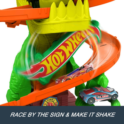 Hot Wheels T-Rex Blaze Battle Track Set