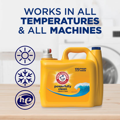 170 Loads Arm & Hammer Liquid Laundry Detergent