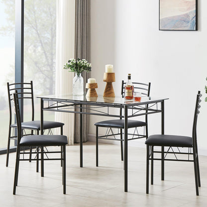 Dining Table and Chairs Set for 4 by VECELO