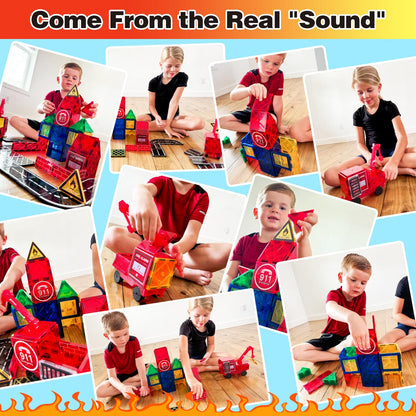 Magnetic Tiles Road Set Toy for Kids