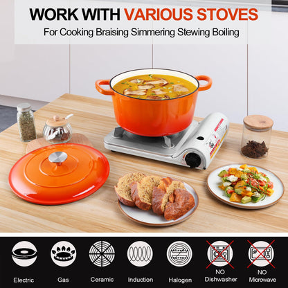 6QT Enameled Cast Iron Dutch Oven Pot
