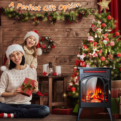 Rintuf 1500W Electric Fireplace Heater with Remote