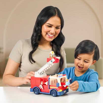 Bluey Firetruck Toy with Firefighter Figures