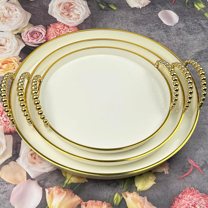 Round Decorative Serving Trays Set of 3