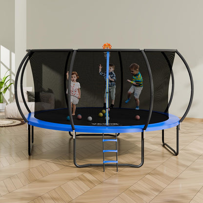 VEVOR 14FT Trampoline with Enclosure and Ladder