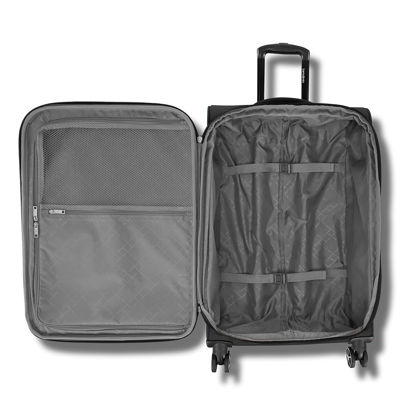 Samsonite Saire LTE Softside Expandable Luggage with Spinners | Black | 3PC (CO/MED/LG)