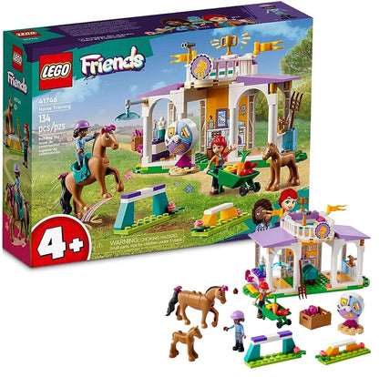 LEGO Friends Horse Training 41746 Toddler Building Toy, Great Birthday Gift for Ages 4+ with 2 Mini-Dolls, Stable, 2 Horse Characters and Animal Care Accessories