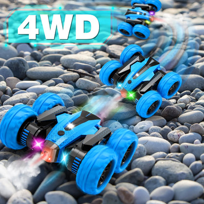 SUPIREO 4WD Stunt RC Car with Headlights