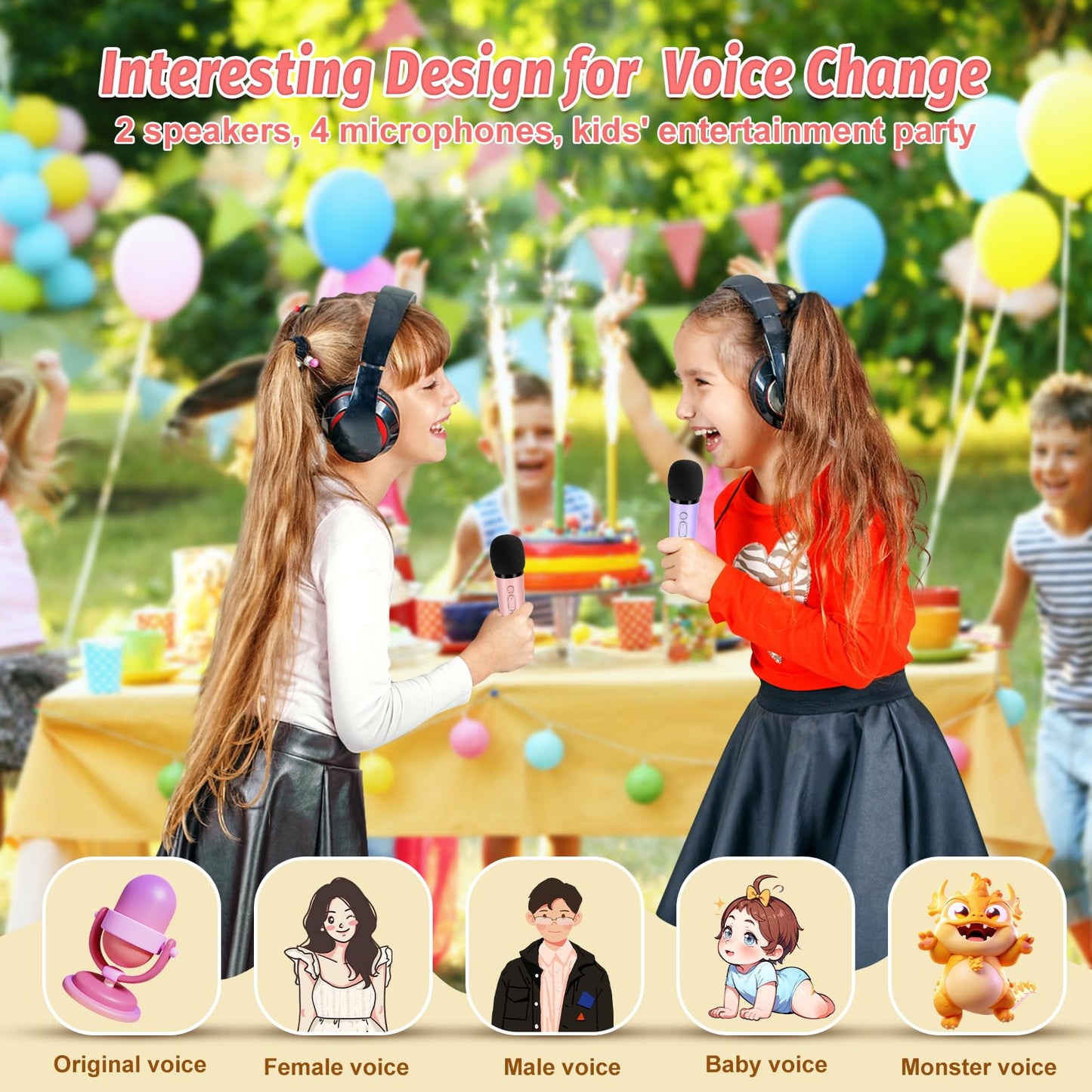 Karaoke Microphone for Kids - 2 Pack