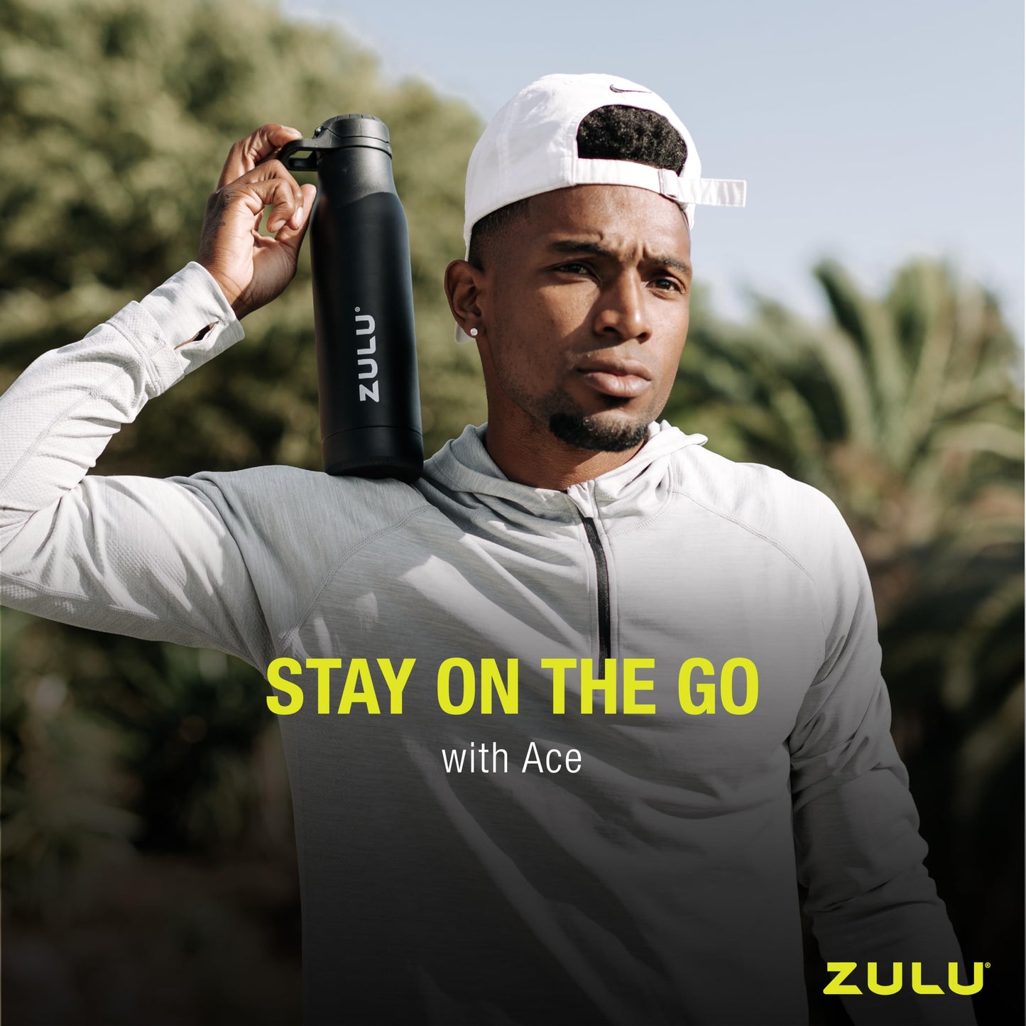 Zulu 24oz Vacuum Insulated Water Bottle with Chug Spout