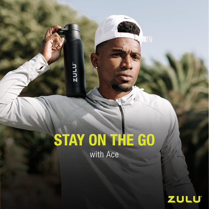 Zulu 24oz Vacuum Insulated Water Bottle with Chug Spout