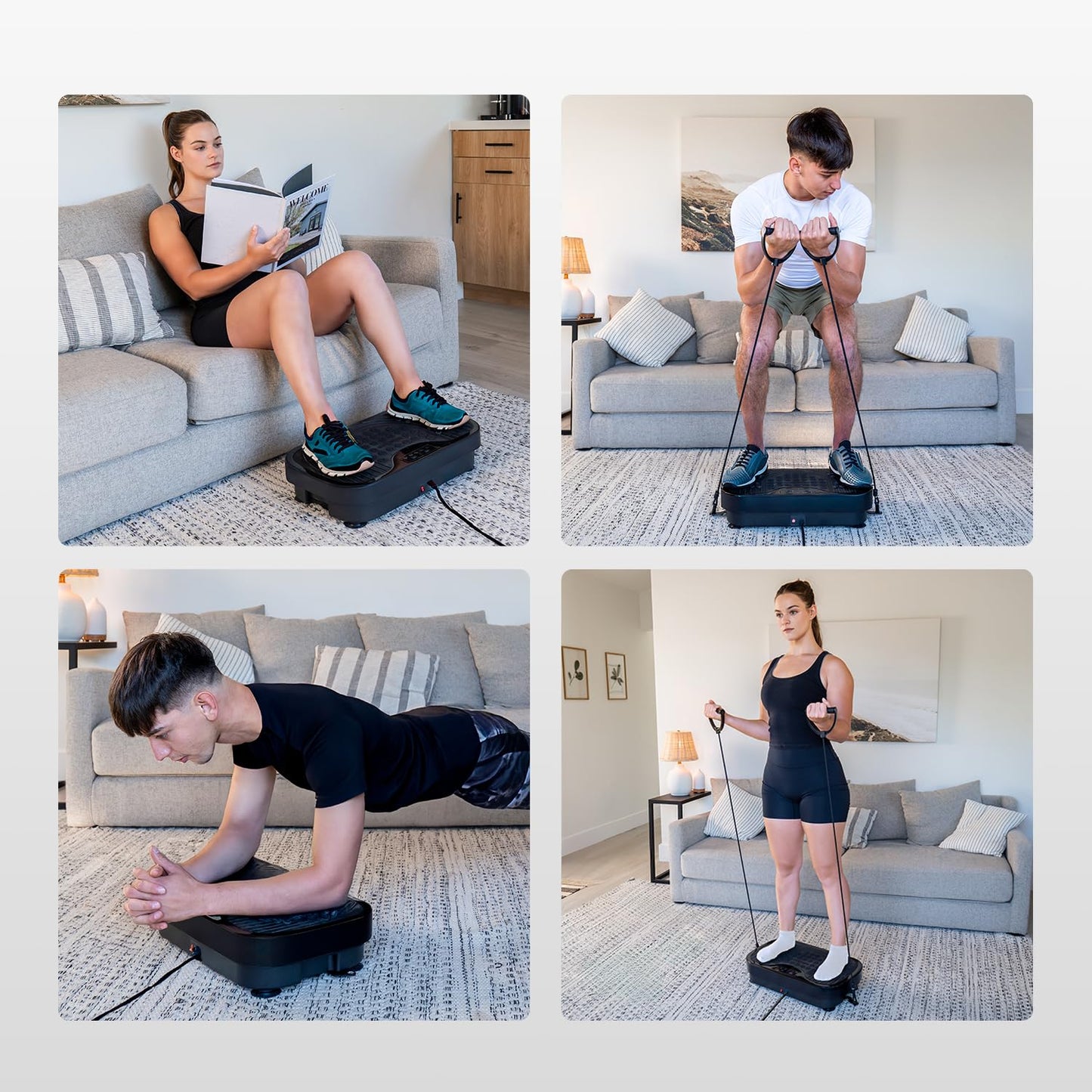 Vibration Plate Exercise Machine for Home Fitness