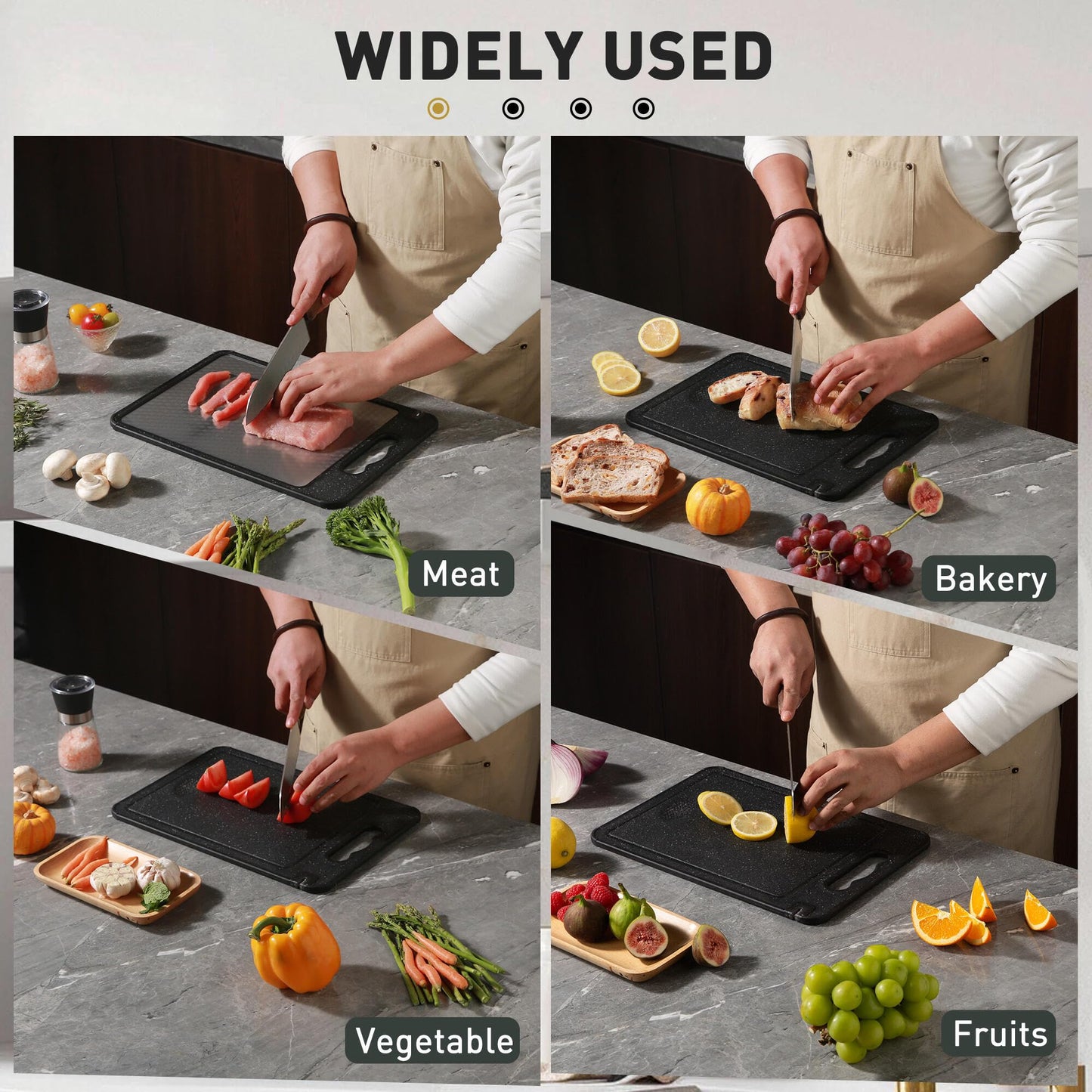 2 in 1 Stainless Steel Cutting Board with Handle
