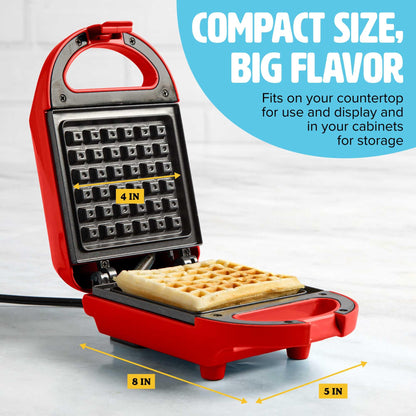 Tasty Mini Nonstick Waffle Maker for Quick Treats