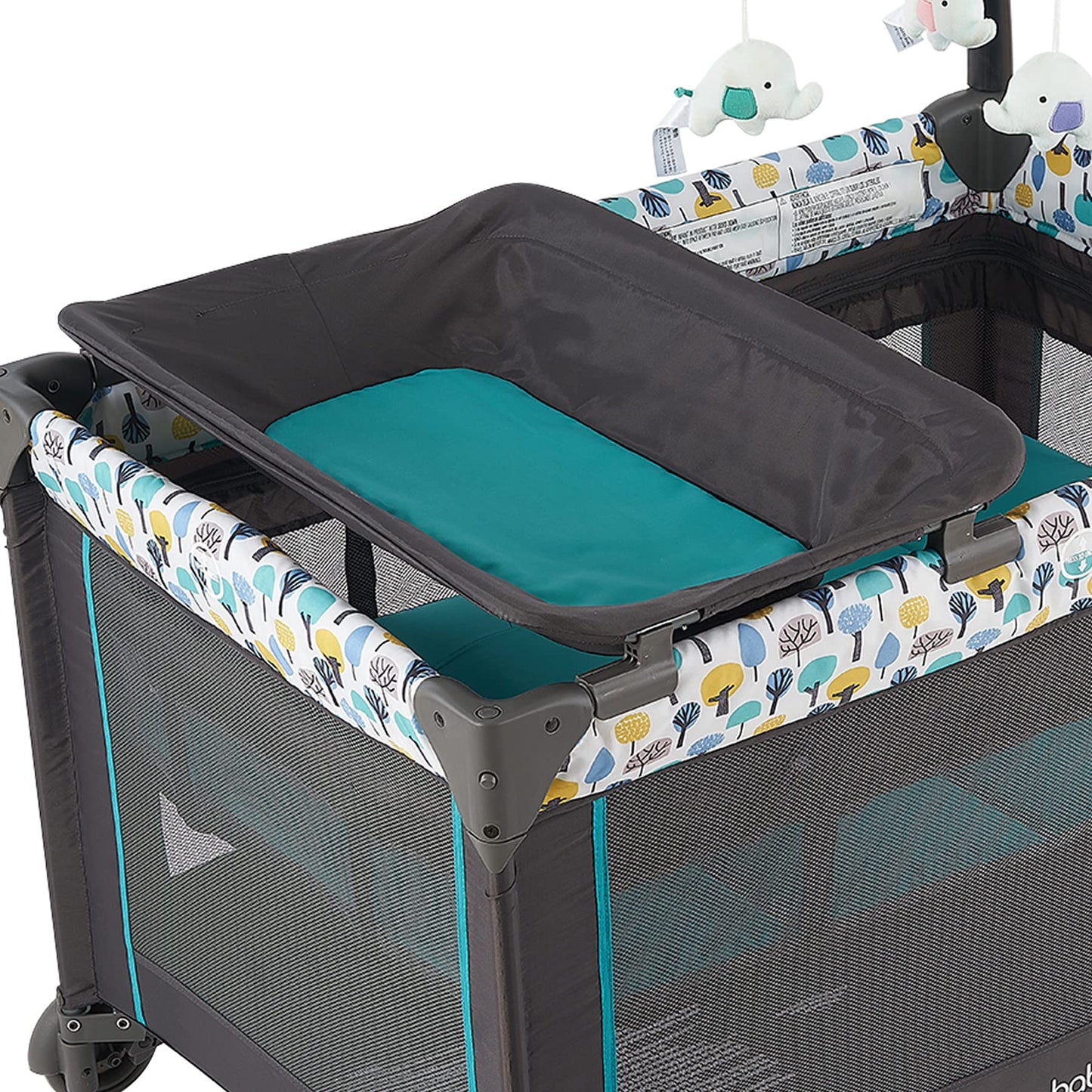 Pamo Babe Portable Crib for Baby, Portable Baby Playpen with Bassinet and Changing Table