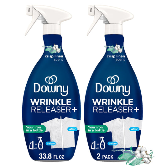 Downy Wrinkle Releaser Spray, Crisp Linen, 33.8 Oz