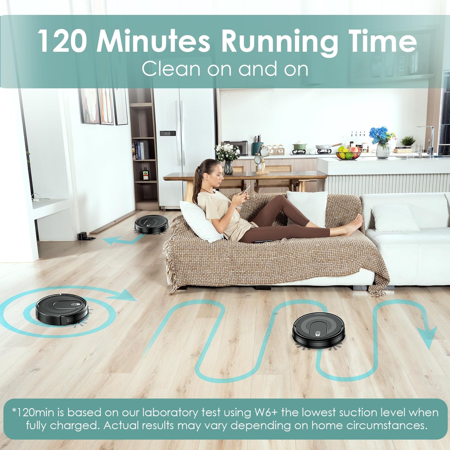 KOZVIX Robot Vacuum with 2800Pa Suction Power