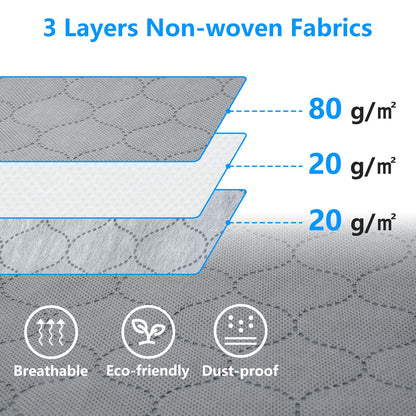 Large Storage Bags for Clothes, 4 Pack Foldable Blanket Clothing Storage Bags with Lids and Reinforced Handle, Storage Containers with Zipper for Organizing Bedroom, Closet, Comforter (90L, Grey)