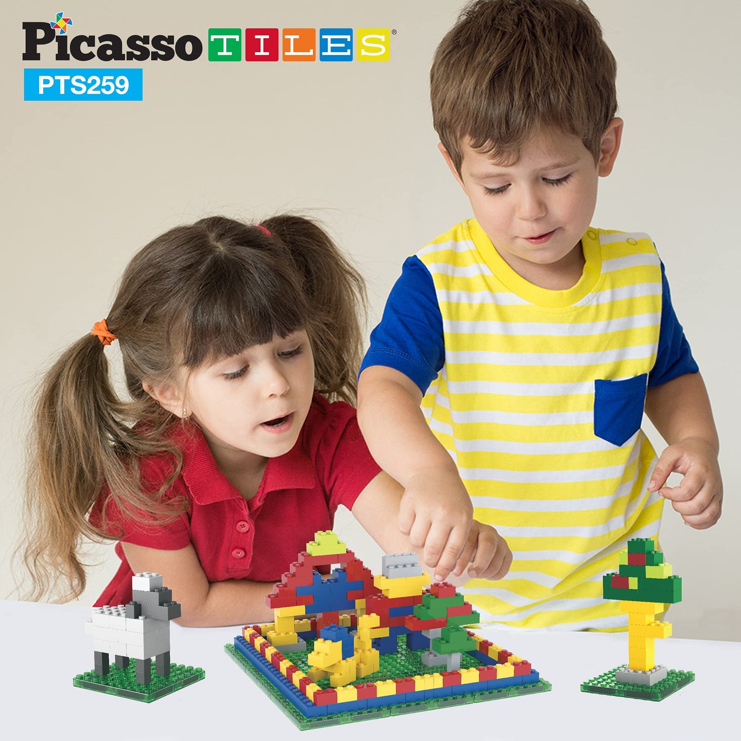 PicassoTiles 259pcs Magnetic Building Block Set